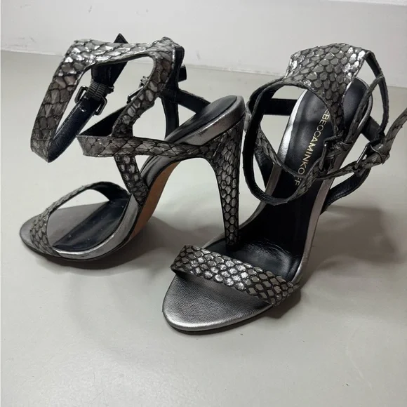 Elegant Silver Strappy Heels - Rebecca Minkoff - Size 7 - Picture 16 of 17